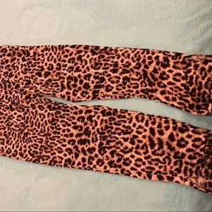 Soma Cool Nights Tassel Ankle Pant-Divine Leopard Nude NWT